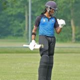 Vikram Singh has a timid celebration of his maiden hundred in the top flight